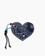 Porte Cle Coeur Navy / Chambray