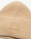 Large Face Logo Beanie Biscuit Beige