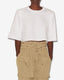 Zaely Cropped T White